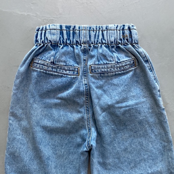 Zara Girls Paper Bag waist Elastic Jeans size 11-12 - Picture 5 of 6